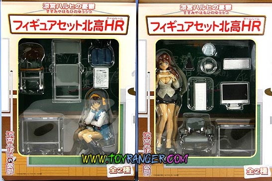 Suzumiya Haruhi no Yuutsu Figure Set Kita High School HR Suzumiya Haruhi & Asahina Mikuru (แท้)