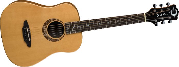 Luna Guitars Muse Safari Series Spruce 3/4 Dreadnought Travel Acoustic Guitar Natural