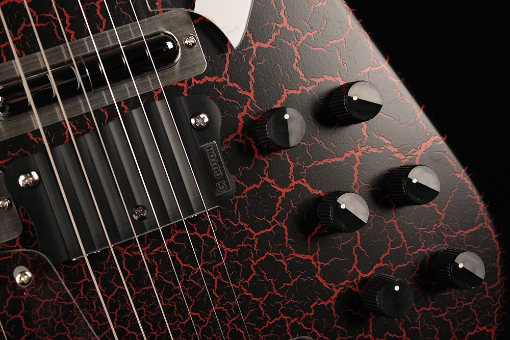 Italia Modena Sitar - Crackle Red