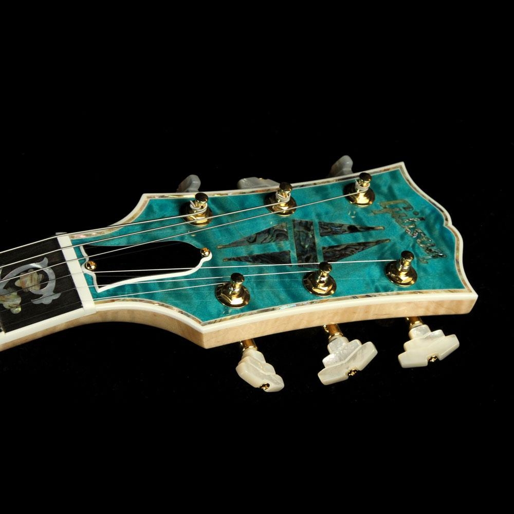 Gibson Custom Shop Les Paul Ultima With Tree of Life Inlays Electric Guitar - Aqua Blue