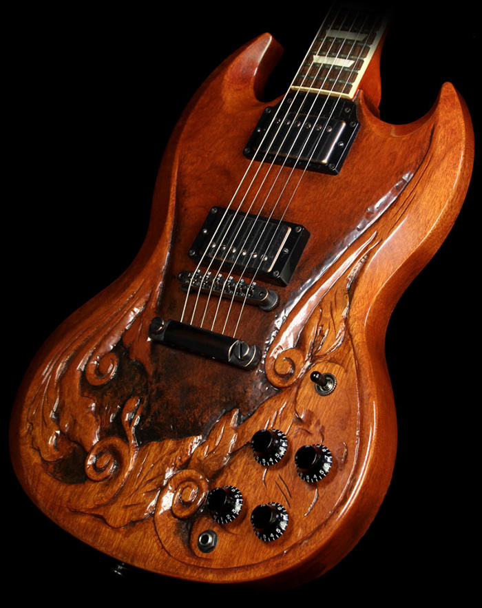 Gibson Custom Shop James A. Willis Mask of the Red Death SG Electric Guitar