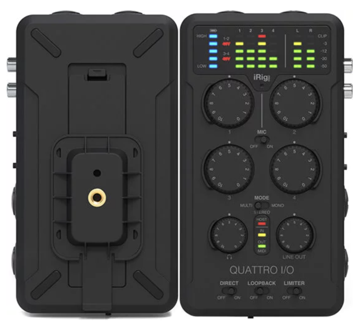 IK Multimedia iRig Pro Quattro I/O 4x2 USB-A Audio & MIDI Interface