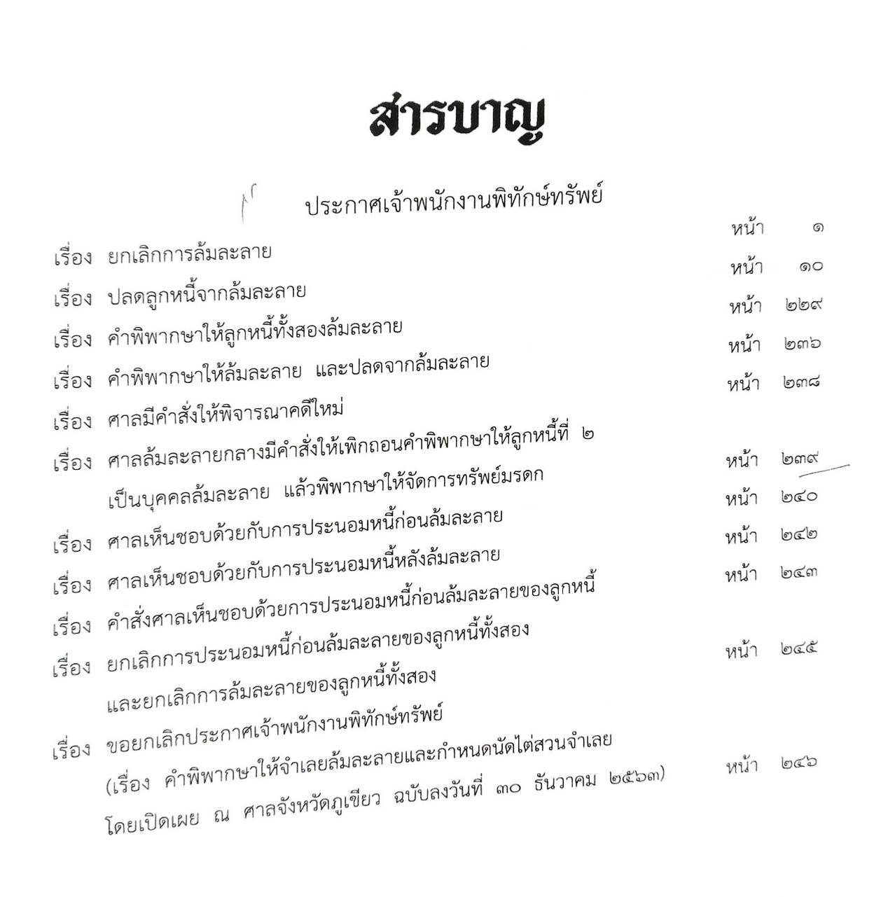 กฎหมายออกใหม่ ตอนที่ 98/66 11 ประกาศเจ้าพนักงานพิทักษ์ทรัพย์