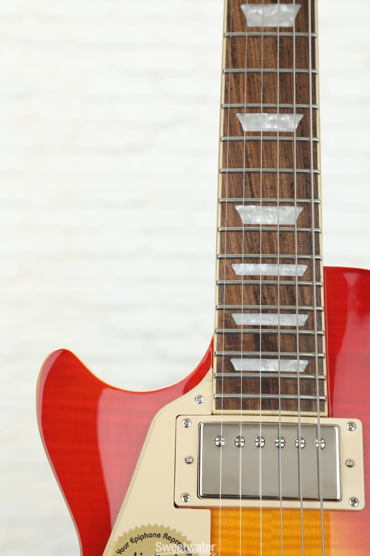 Epiphone Les Paul PlusTop PRO Left-Handed Electric Guitar Heritage Cherry Sunburst