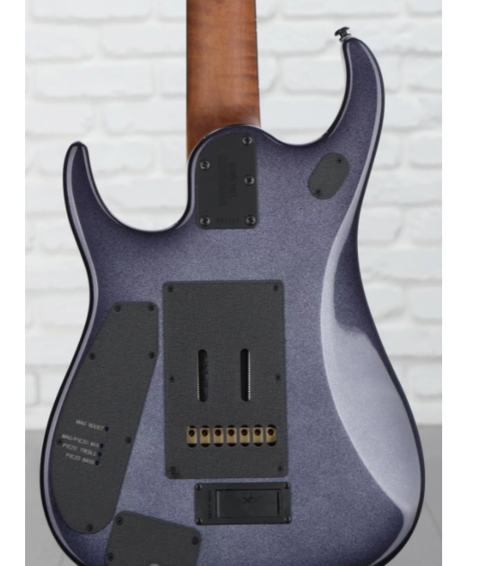 Ernie Ball Music Man JP15 7 Electric Guitar - Eclipse Sparkle, Sweetwater Exclusive