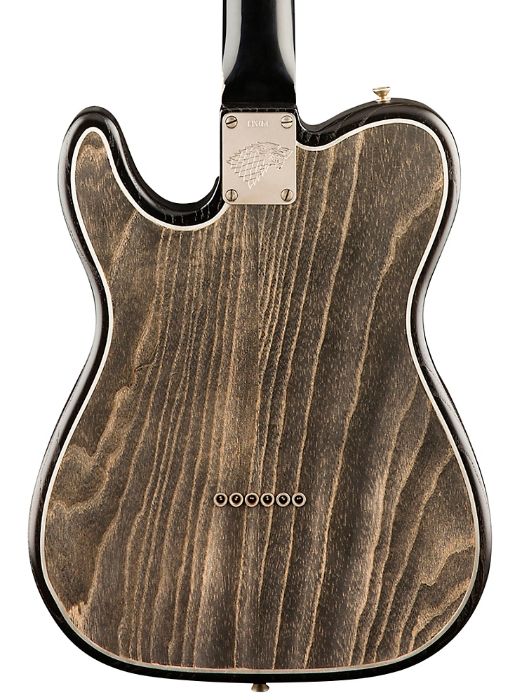 Fender Custom Shop Sigil Collection Game of Thrones House Stark Telecaster Grey Wolf Top/Back and Raven Black Sides