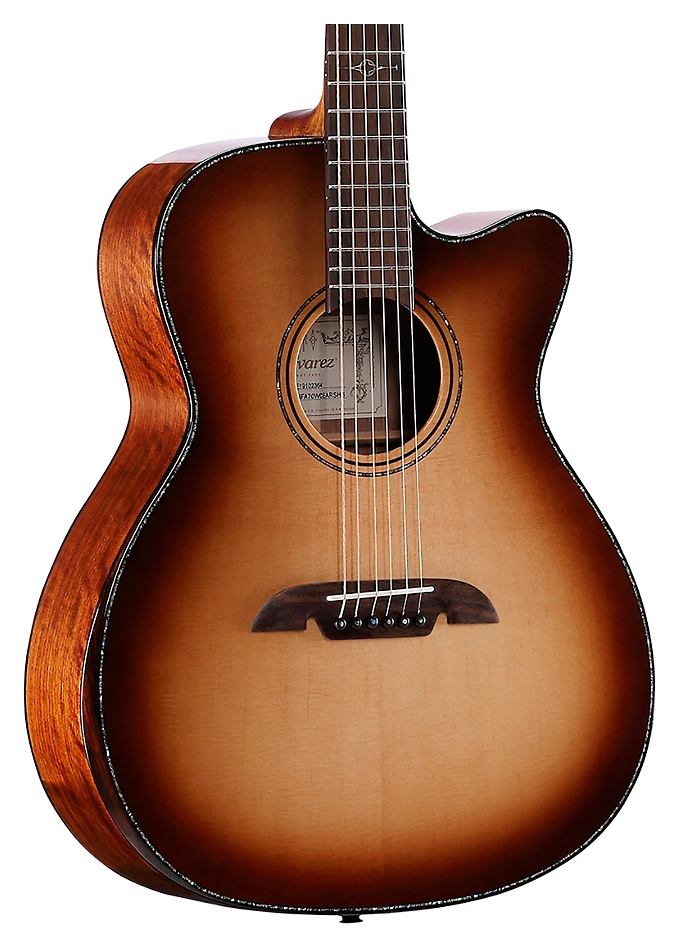 Alvarez MFA70WCEAR Masterworks Folk Acoustic-Electric Guitar Shadow Burst