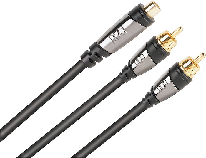 Monster Cable Female RCA to (2) Male RCA Y-Adapter