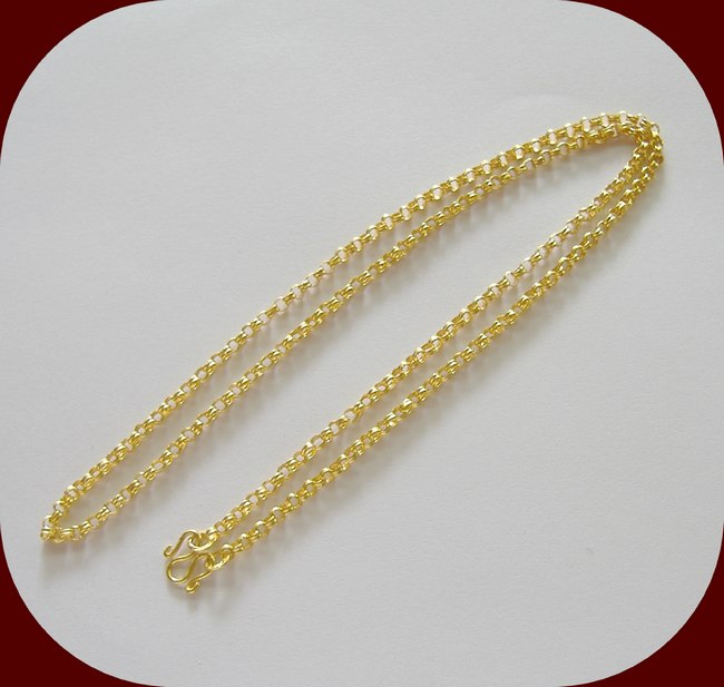 สร้อยคอ ทองแท้ 96.5% ลายผ่าหวายใหม่ น้ำหนัก 3.8 กรัม