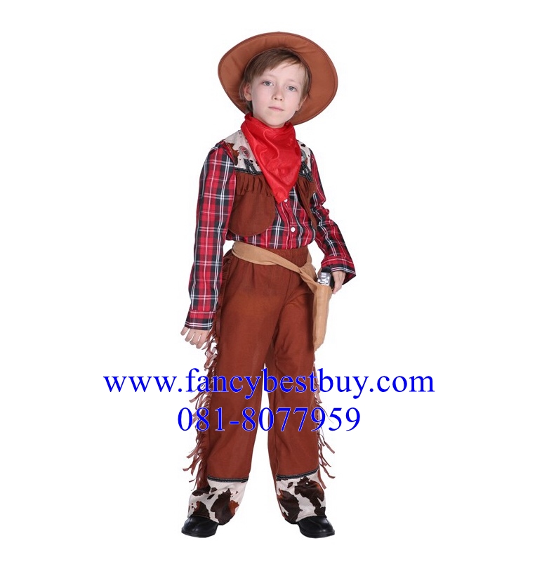 ชุดแฟนซีเด็ก ชุดคาวบอย Little cowboy มีขนาด L