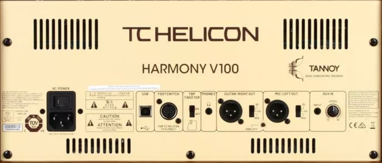 TC-Helicon Harmony V100 100-watt 2-channel Acoustic Amplifier