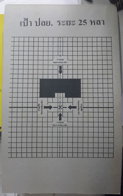 เป้าปืน ปลย ระยะ 25 หลา แบบหนา F4 (แพ็ค 20 แผ่น)