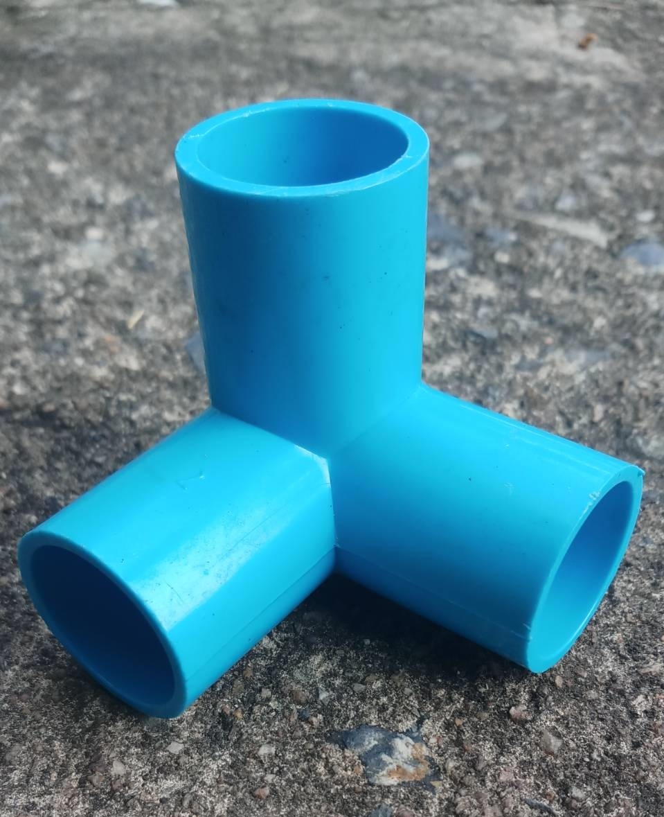 สามทางตั้งฉาก PVC 1"