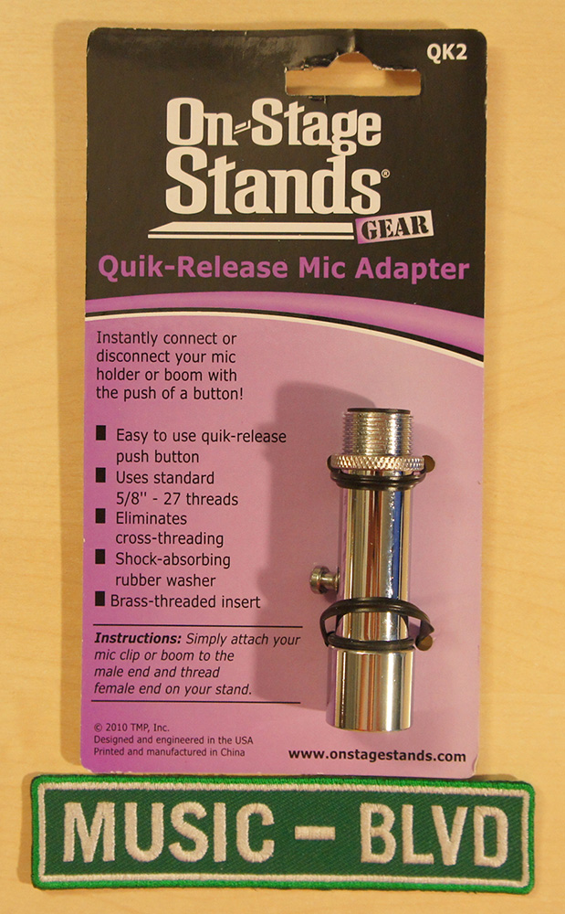 On-Stage Stands QK2 Quick-Release Microphone Adapter