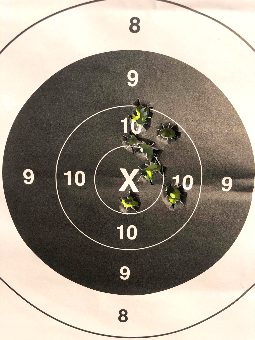 เป้าปืน เป้ามาตรฐาน NRA 25 หลา (เป้าตาวัว เป้าวงกลม) แบบบาง 20 แผ่น