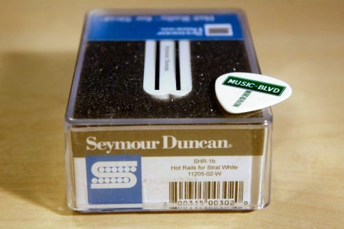 Seymour Duncan SHR-1b Hot Rails Strat Pickup - White Bridge