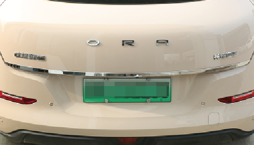 แสตนเลสแต่งขอบฝากระโปรงท้าย รถยนต์ไฟฟ้า ORA Good Cat