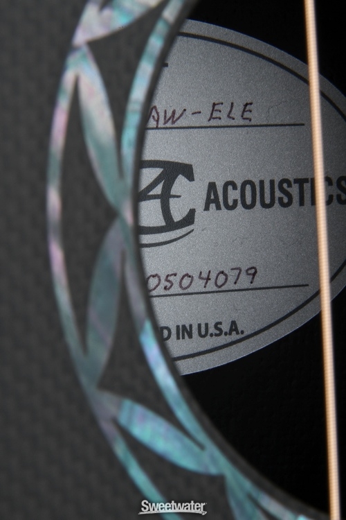 Composite Acoustics Legacy Dreadnought Acoustic-Electric - Satin Back, Raw Carbon Fiber Top