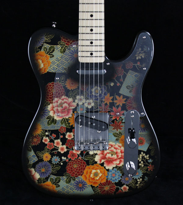 Fender Japan 69 Telecaster TL69-SPL Black Floral