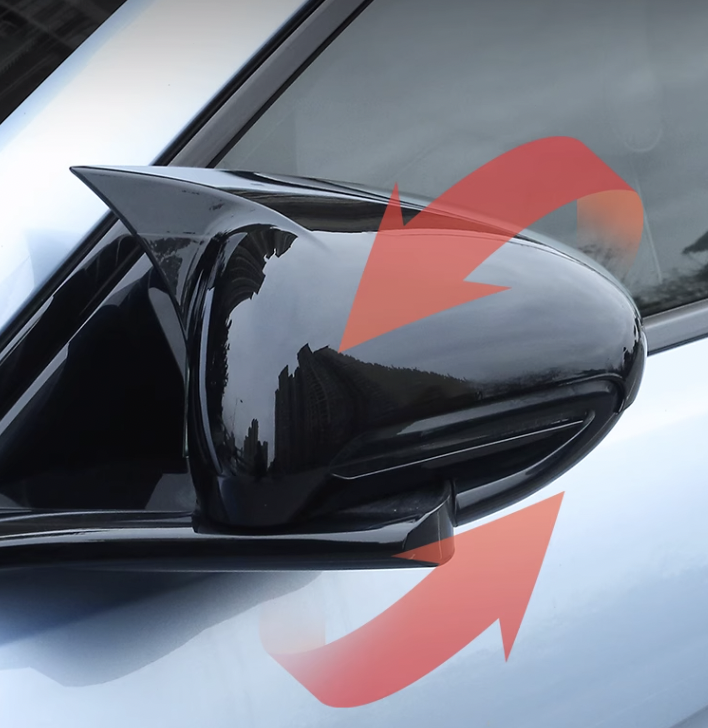 ครอบกระจกมองข้าง ลายคาร์บอน สีดำ BYD Seal ราคาถูก