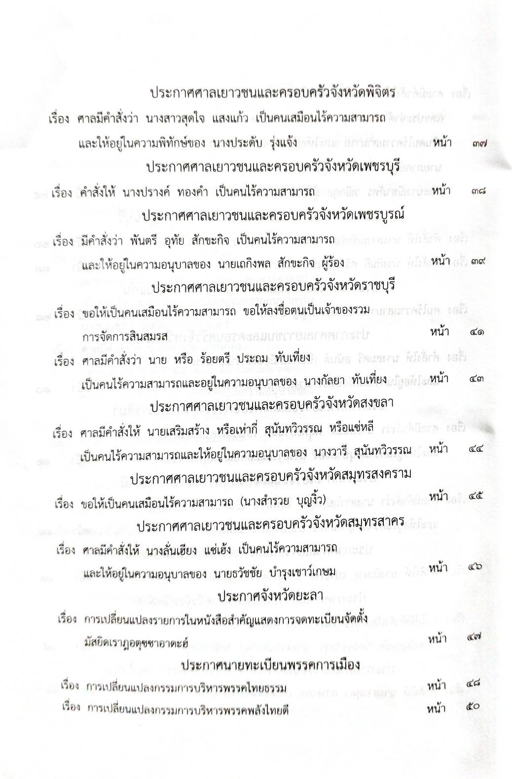 กฎหมายออกใหม่ 27/63 ประกาศกระทรวงกลาโหม ธนาคารฯ ประกาศศาลเยาวชนและครอบครัวกลาง.. สมาคม - มูลนิธิ