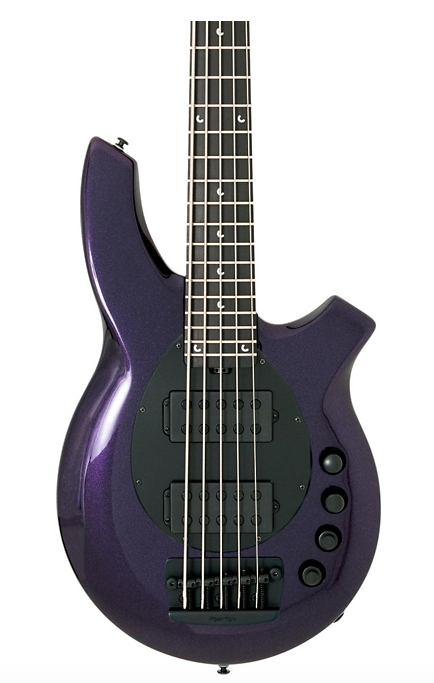 Ernie Ball Music Man Bongo HH with Roasted Maple Neck 5-String Electric Bass - Barolo