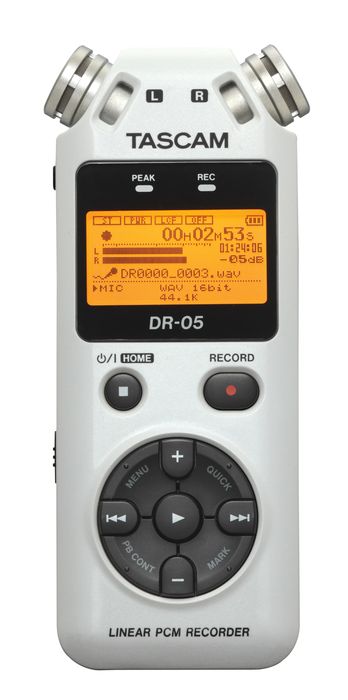 TASCAM DR-05W Limited Edition Solid State Recorder White