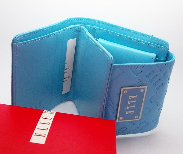 กระเป๋าสตางค์ ELLE ฟ้า ใหม่ แท้