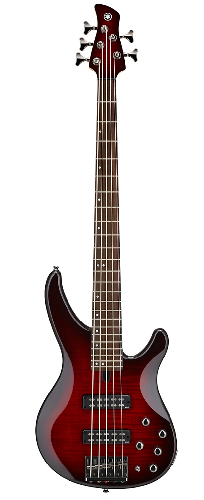 Yamaha TRBX605FM 5-String Electric Bass Natural Satin,dark red burst,matte amber,translucent black