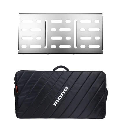 Mono PRO2.0 Soft Case + Pedalboard L, (BLK,Silver)