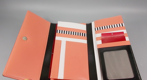 กระเป๋าสตางค์ bsc ส้มปูน-ดำ ใหม่ แท้