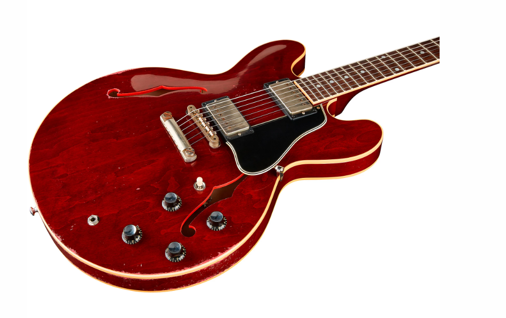 Gibson Custom Murphy Lab 1961 ES-335 Reissue Heavy Aged Semi-Hollow Electric Guitar Cherry