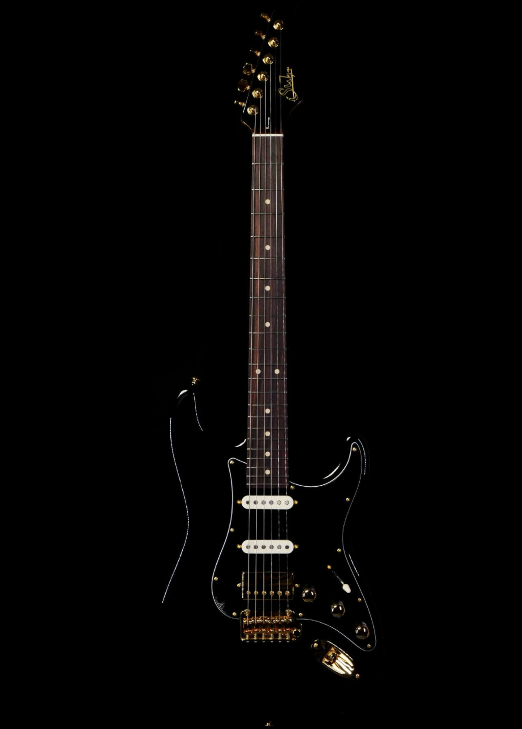 SUHR CUSTOM CLASSIC S HSS ROSEWOOD FINGERBOARD MATCHING COLOR HEADSTOCK BLACK