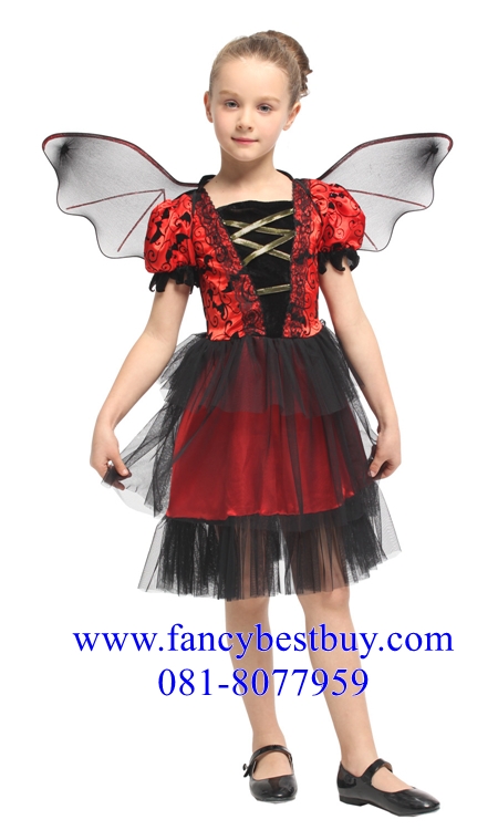 ชุดฮาโลวีนค้างคาว ชุดแบทเกิร์ล Pretty Bat Princess สำหรับฮาโลวีน ขนาด M, L