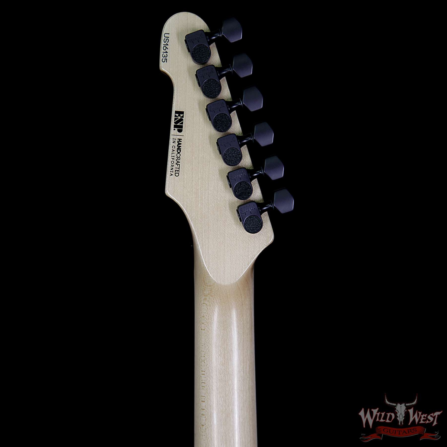 ESP USA M-II FR Flame Maple Top with Ebony Fretboard - Emerald Green Sunburst