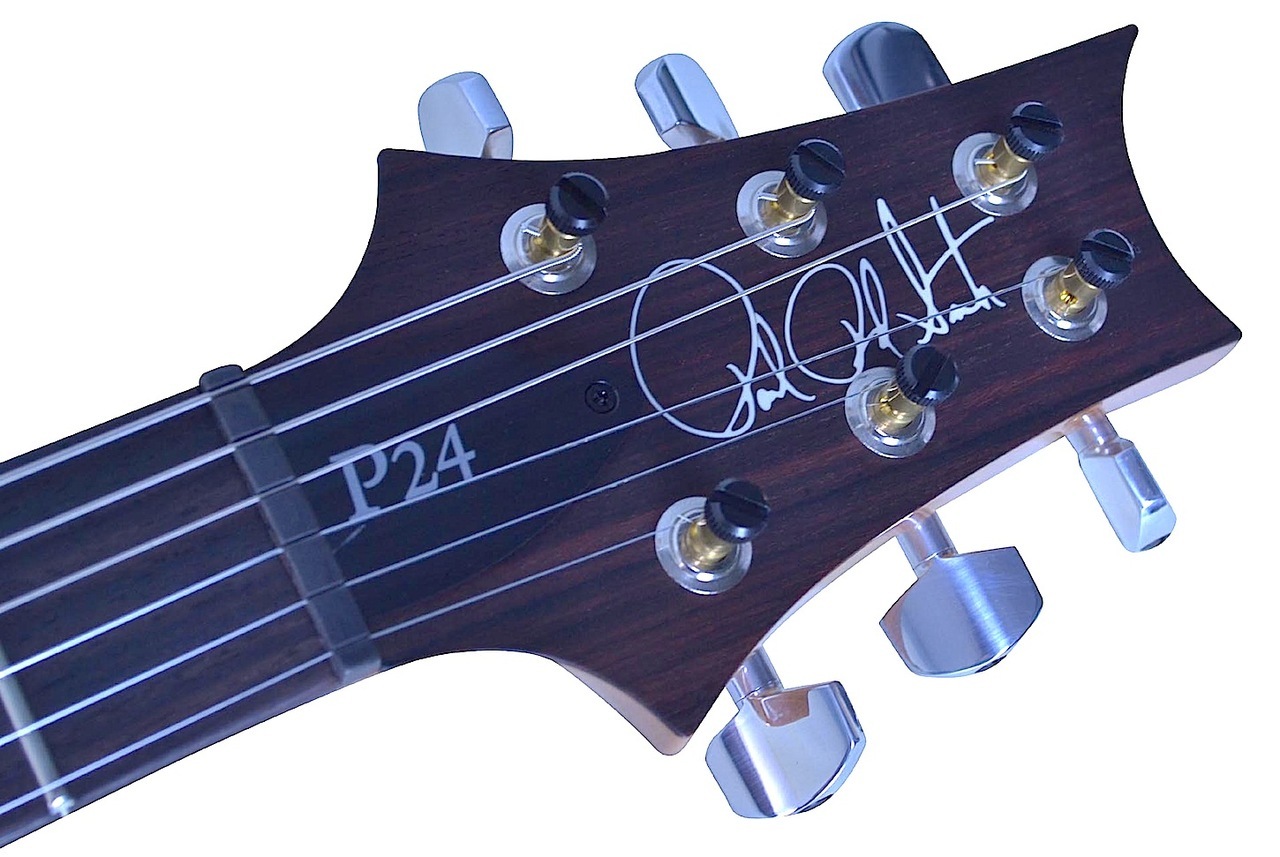 PRS P24 Tremolo 10 Top Electric Guitar Obsidian