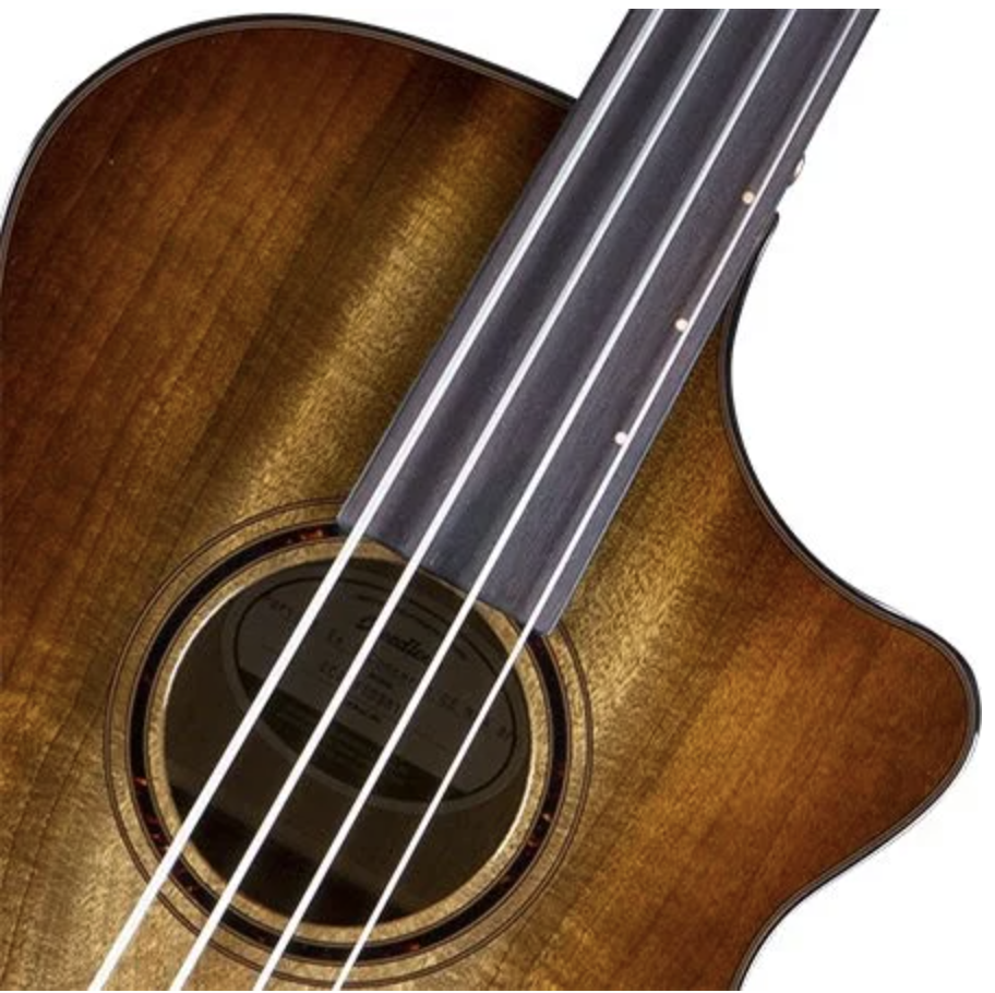 Breedlove ECO Pursuit Exotic S Concerto CE Acoustic-Electric Bass Guitar - Amber Myrtlewood