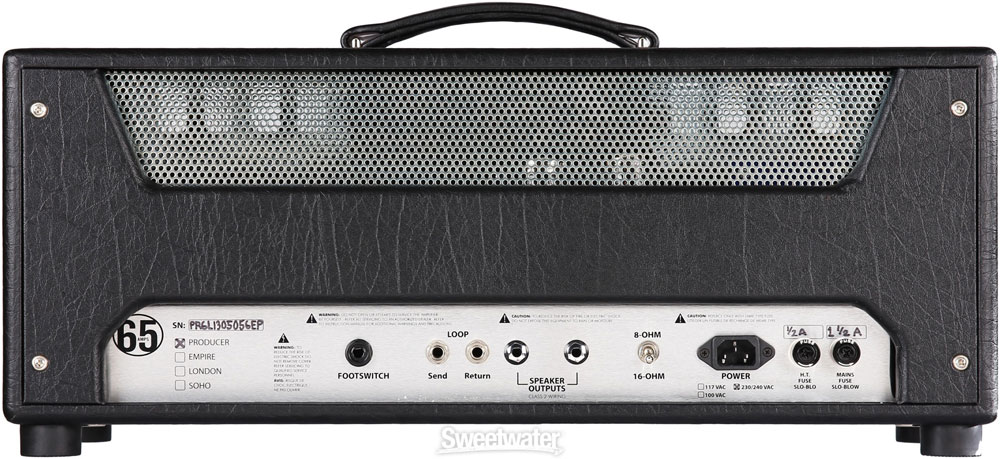 65amps Producer 6L 28-Watt Tube Head - With 6L6 Tubes