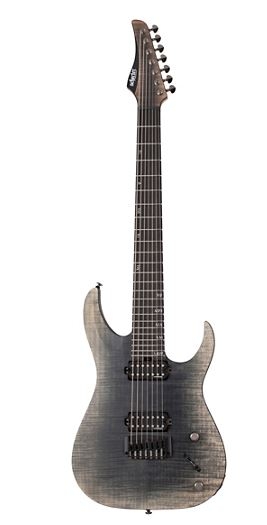 Schecter Guitar Research Banshee Mach 7-String Extended Electric Guitar FalloutBurst