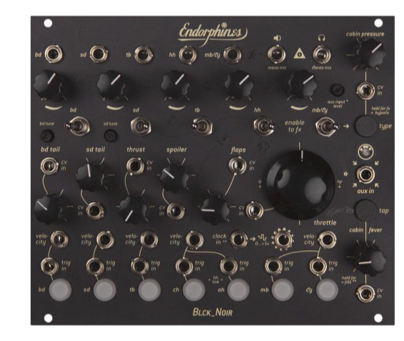 Endorphin.es BLCK_NOIR Analog Drum Synthesizer