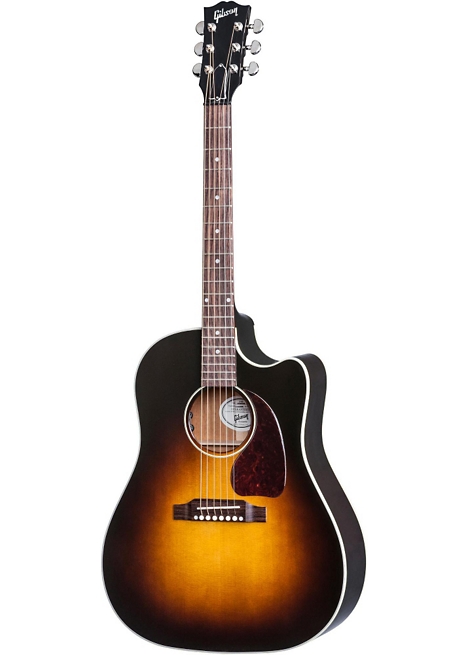 Gibson 2017 J-45 Slope Shoulder Dreadnought Acoustic-Electric Guitar - Vintage Sunburst