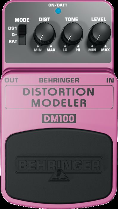 Behringer Distortion Modeler DM100 Guitar/Bass Effects Pedal