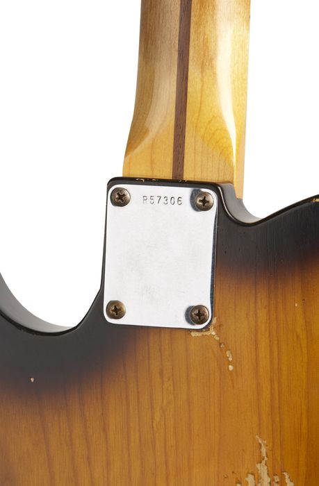 Fender Custom Shop 1957 Telecaster Ash Relic Electric Guitar Master Built by Dale Wilson 2 Color Sunburst