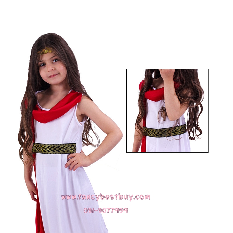 ชุดแฟนซีกรีก ชุดเจ้าหญิงกรีก Athens Princess สำหรับใช้เป็นชุดประจำชาติอาณาจักรกรีก ขนาด M