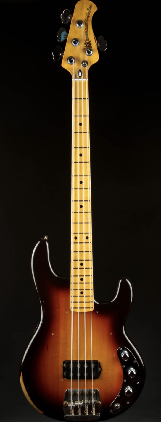Ernie Ball Music Man Limited Edition Cliff Williams Stingray Bass - Vintage Relic Sunburst