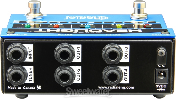 Radial Headlight 4 Output Guitar Amp Selector