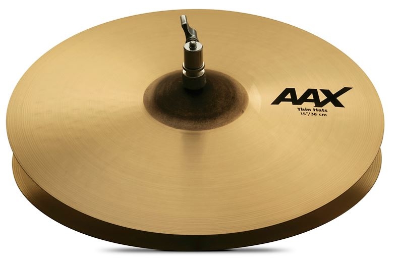 Sabian AAX Thin Hats 15 in. pair , bottom , top
