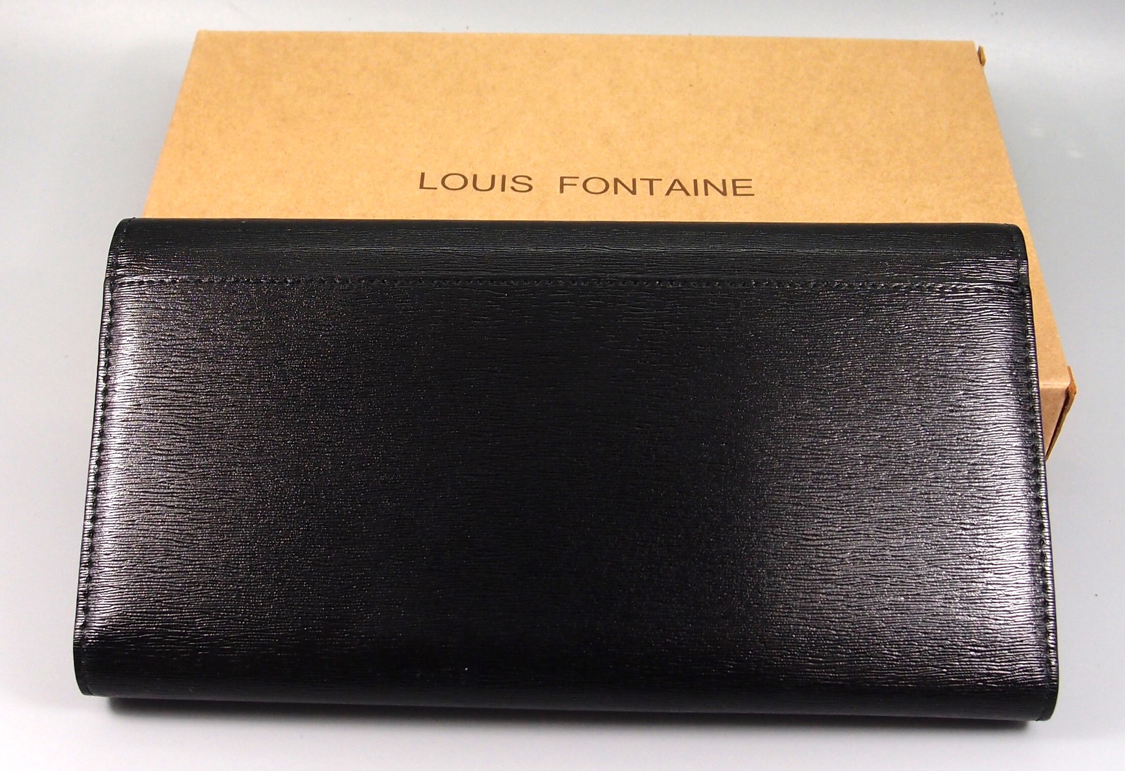กระเป๋าสตางค์ LOUIS FONTAINE ดำ-เทา ใหม่ แท้