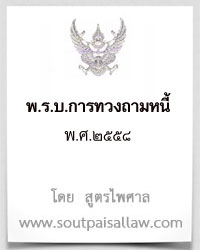 พระราชบัญญัติการทวงถามหนี้ พ.ศ.2558