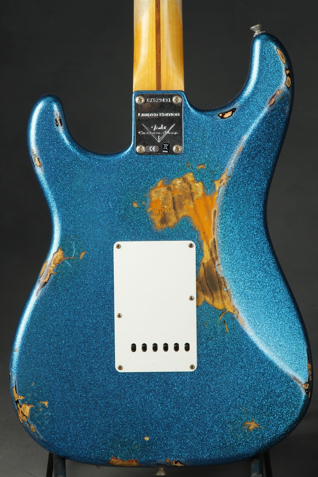 Fender Custom Shop LTD 1956 Stratocaster Heavy Relic - Blue Sparkle Over Two Tone Sunburst